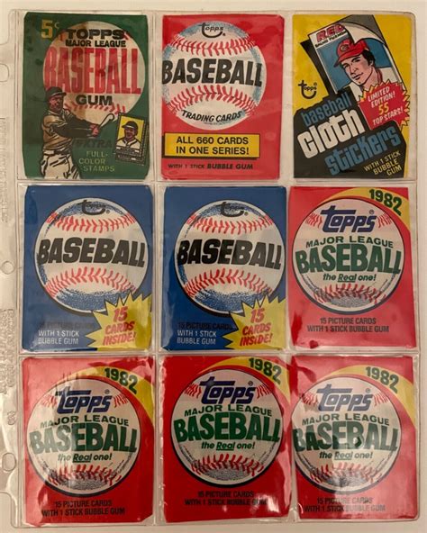 Topps Fleer Donruss Baseball Wax Wrapper Lot Ebay