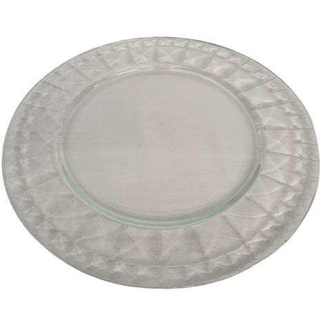 Charger Plates - Cut Glass - GC PARTY HIRE