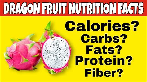 Nutrition Facts Of Dragon Fruit Health Benefits Of Dragon Fruit