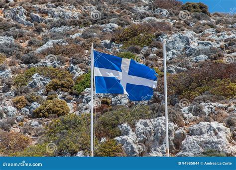 Greek Flag stock photo. Image of greece, akrotiri, flag - 94985044