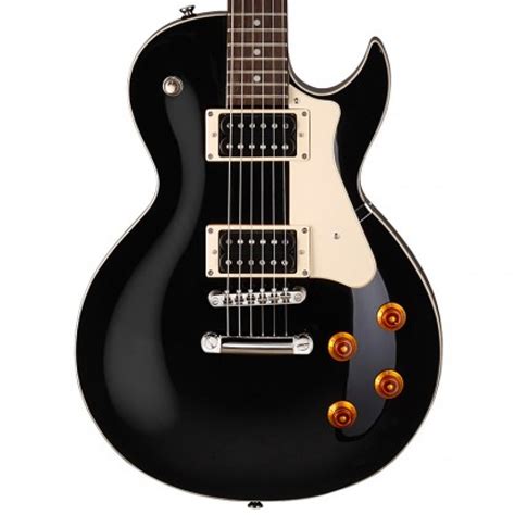 Guitarra Eléctrica Cort tipo Les Paul CR100 Negro Guatemala