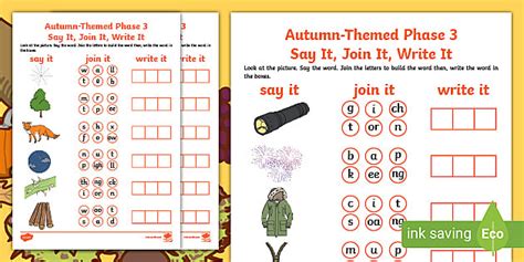 Awesome Autumn Phonics Activities Twinkl