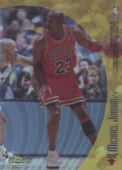 Michael Jordan Topps Finest M Mystery Finest Refractor W K