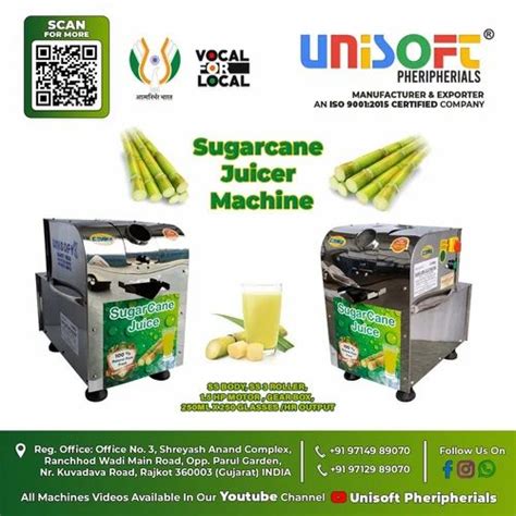 Semi Automatic Sugarcane Juicer Machine At Rs 27500 In Rajkot ID