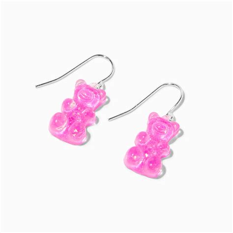 Pink Gummy Bear 0 5 Drop Earrings Icing Us