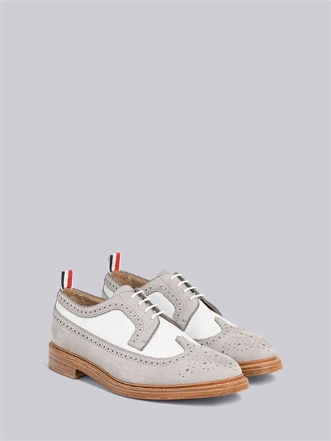 Pebble Grain Leather Longwing Spectator Brogue Thom Browne