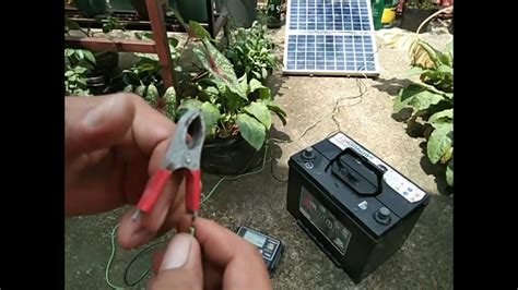 How To Connect Wires Solar Panel To Battery With Voltage Regulator Youtube