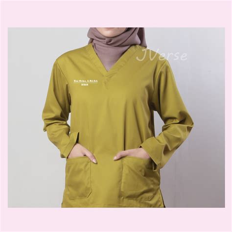 Jual FREE BORDIR BAJU OK SERAGAM JAGA LENGAN PANJANG Shopee Indonesia