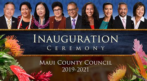 Inauguration Maui County Council