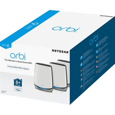 Netgear Orbi Wifi 6 Systeem Rbk853 Ax6000 Mesh Router 1x Router