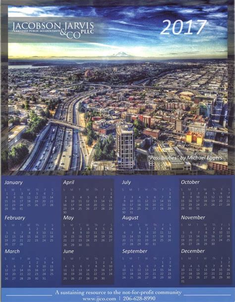 Annual Calendar Gallery Jacobson Jarvis Co