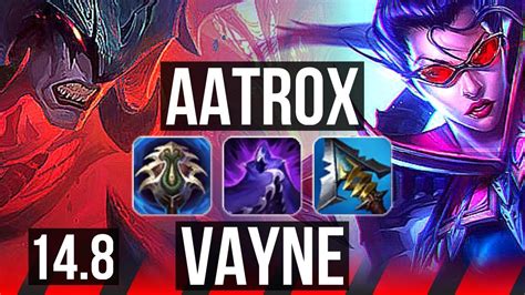 AATROX Vs VAYNE TOP Quadra 9 Solo Kills 1400 Games 44k DMG