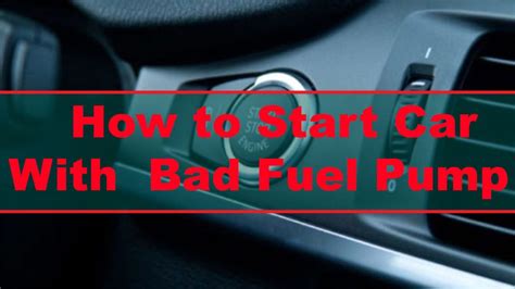 Bad Fuel Pump Relay Symptoms What Causes Low Pressure In A Fuel Pump