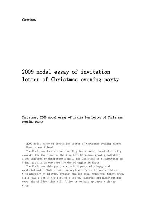 Christmas Essay Examples