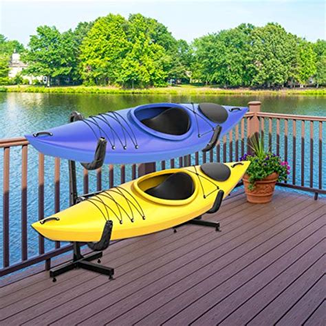 Raxgo Freestanding Kayak Storage Rack Heavy Duty Storage For Two Kayak