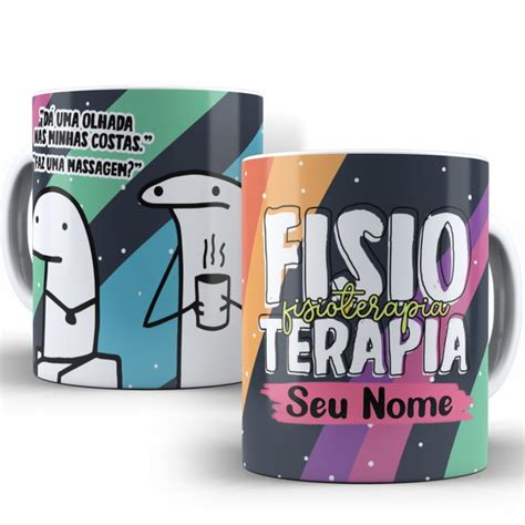 Caneca Flork Bento Cake Profissão Fisioterapia Nome Elo7