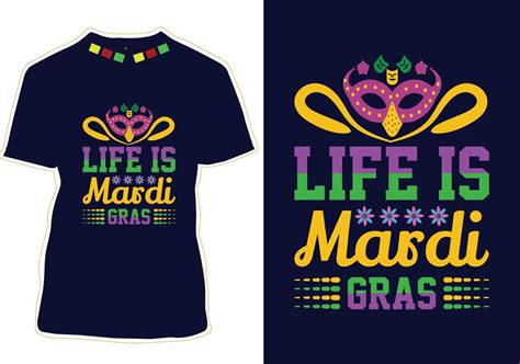 Mardi Gras T Shirt Design 17265392 Vector Art At Vecteezy