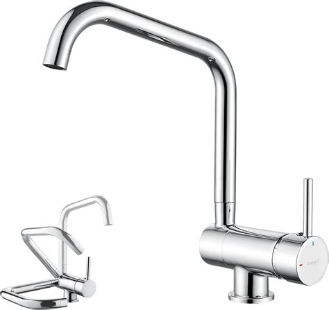 Ibergrif Folding Kitchen Tap With Rotation Spout Sink Mixer Ideal For