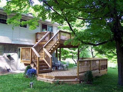 25 Multi Level Deck Design Ideas For Exciting Parties Multi Level Deck Decks Backyard