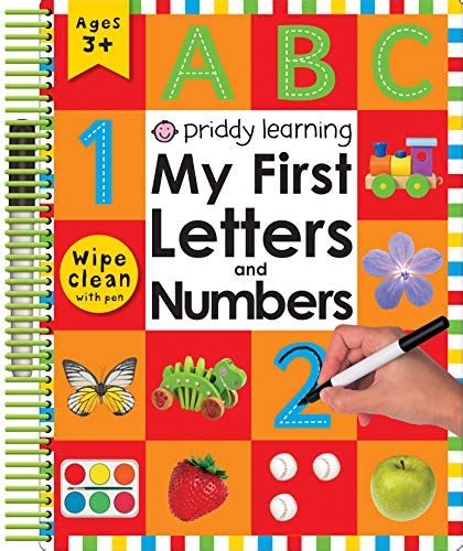 My First Letters And Numbers Wipe Clean Spirals By Roger Priddy