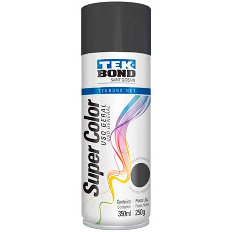 Tinta Spray Super Color Grafite Uso Geral Ml Tekbond