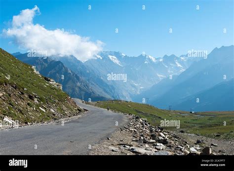 Himachal Pradesh India Beautiful Scenic View From Rohtang La