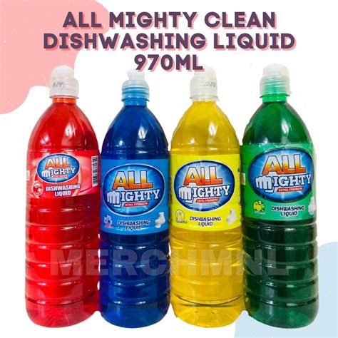 All Mighty Clean Dishwashing Liquid 970ML Shopee Philippines