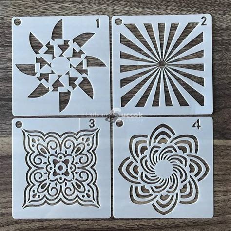 Stencil Mandala Mint S Fest Sablon Miskolc Otthon B Tor Kert