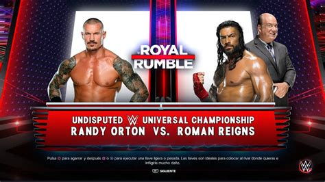 WWE 2K23 UNDISPUTED WWE UNIVERSAL CHAMPIONSHIP ROMÁN REIGNS VS RANDY