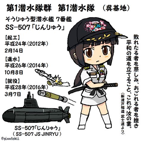 艦これ「今日は5月7日という事で 507の日 で Ss 507 潜水艦「じんりゅう」」銀時＠提督の漫画