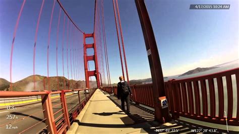 Cycling Across The Golden Gate Bridge Northbound Youtube