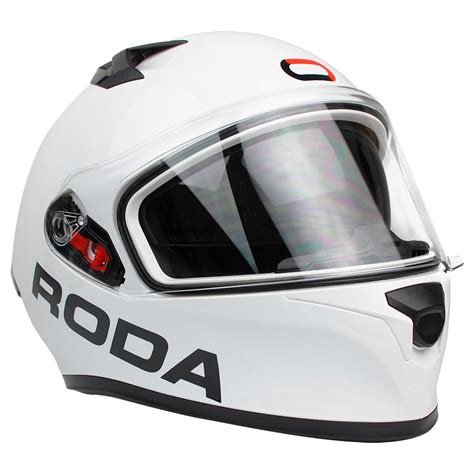 Bicimex Detalles Casco Para Motociclista Talla XL Cerrado Course Blanco