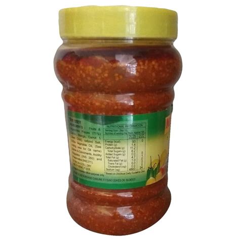 Mix Veg Gm Nilons Star Mixed Pickle Packaging Type Plastic Jar