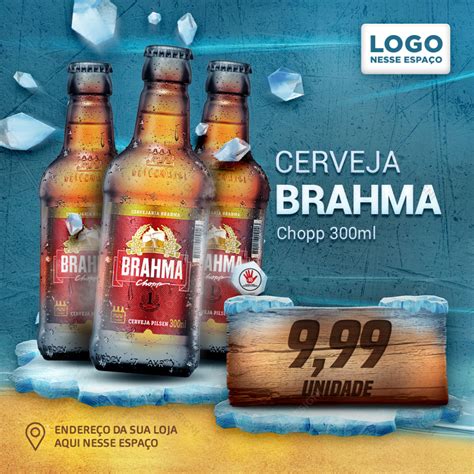 Cerveja Brahma Chopp 300ml Social Social Media Psd Editável [download