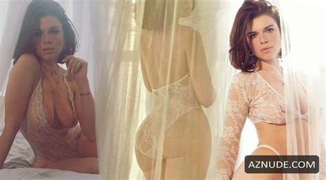 Julia Fox Flaunts Her Sexy Body And Natural Breasts Posing In White Sheer Lingerie In A