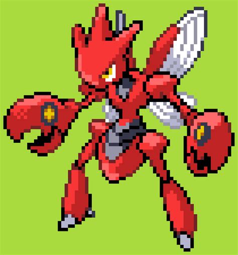 Scizor pokemon pixel art