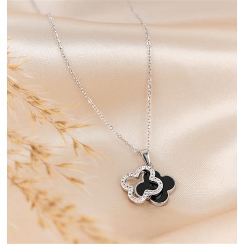 Pav Klaver Ketting Stainless Steel Beste N Online Kaya Sieraden