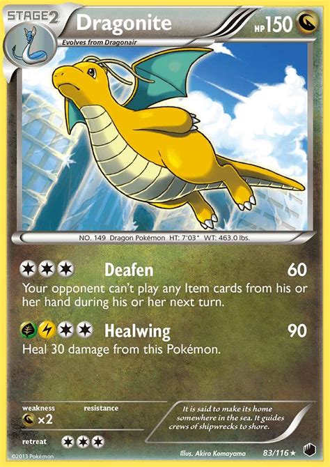 Dragonite 83 Plasma Freeze 2013 Pokemon Card