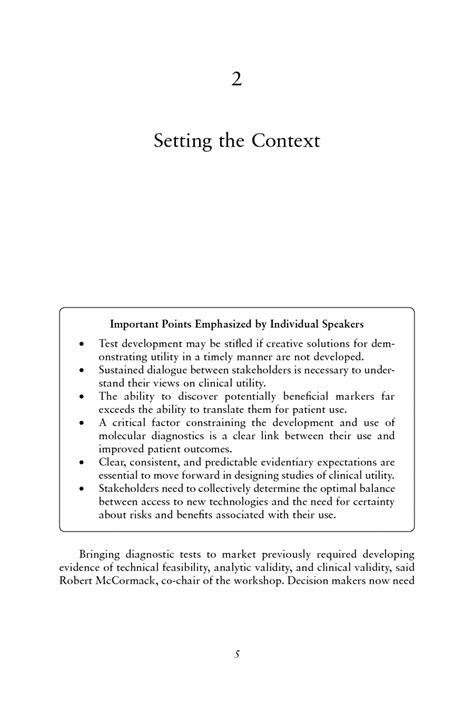 2 Setting The Context Genome Based Diagnostics Demonstrating