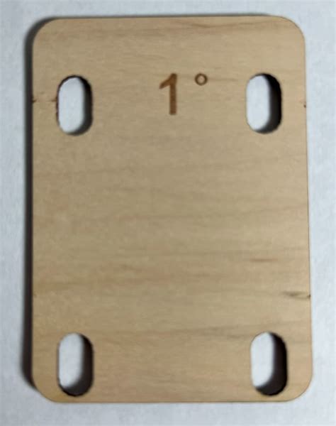 1° Tapered Maple Neck Shim For Guitar Reverb