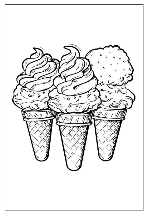 Desenhos de Sorvete para Colorir e Pintar - Tudo Para Colorir
