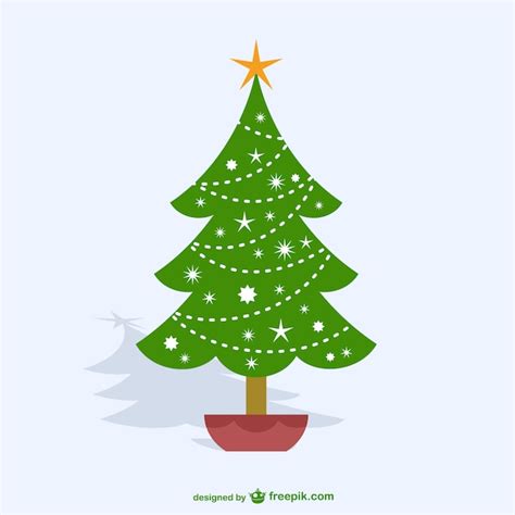 Free Vector Christmas Tree Cartoon