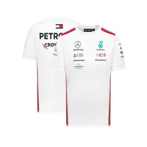 Camiseta Piloto Equipo Mercedes Amg Petronas F Blanco