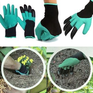 Luva Garras Jardinagem Seguran A Cavar Plantar Shopee Brasil