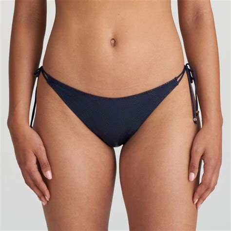 Bikini Azul Marino Braga Lazos Unas1 Con Descuentos Bikini Azul