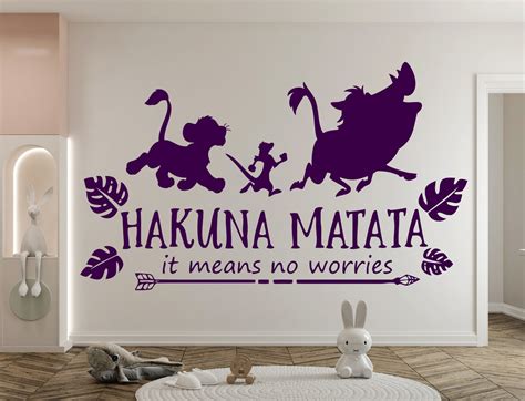 The Lion King Wall Decal Simba Wall Decor For Kids Nursery Etsy