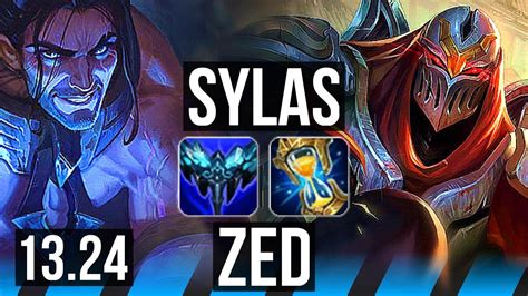 SYLAS Vs ZED MID 9 0 2 66 Winrate Legendary KR Master 13 24