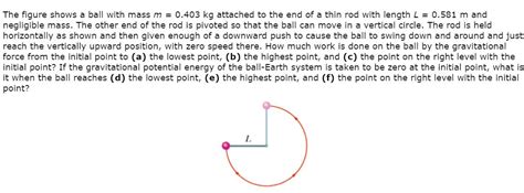 Solved The Figure Shows A Ball With Mass M Kg Chegg