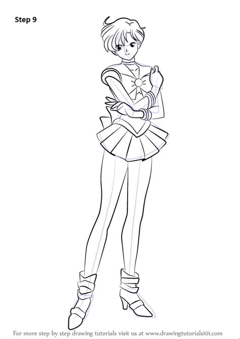 Learn How To Draw Sailor Uranus From Sailor Moon Sailor Moon Step By