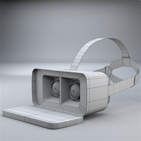 vr headset simple  model turbosquid